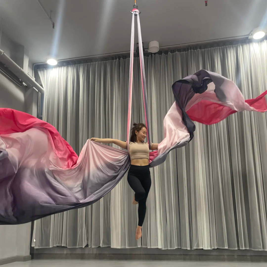 Yoga Fitness Studio - حبل يوغا هوائي بطول 10 أمتار،