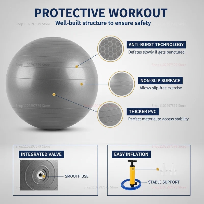 كرة يوغا مضادة للانفجار مع مضخ - مراجعة Bosu Ball Balance وسعره