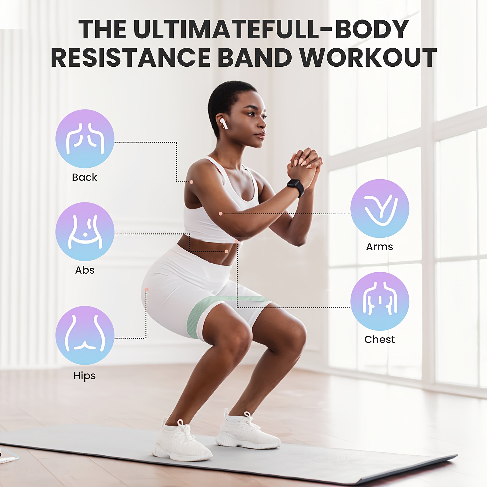قطعة واحدة/4 قطع من أربطة مقاو - مراجعة Yoga Fitness Studio وسعره
