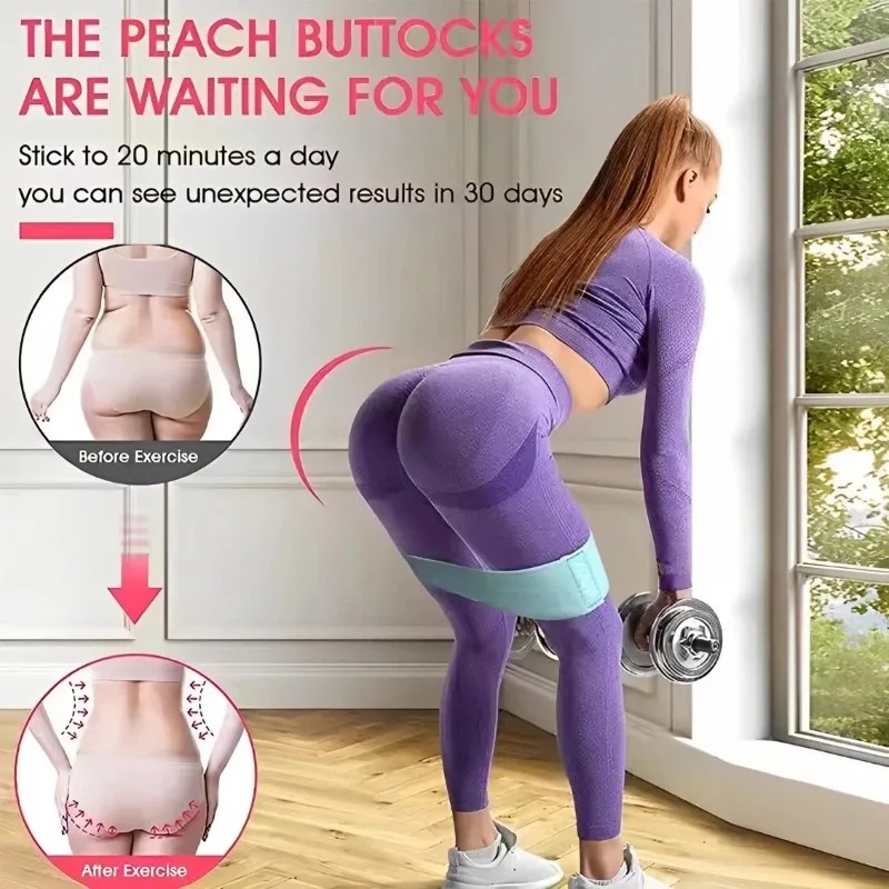 3 قطع من أربطة مقاومة قماشية ل - مراجعة Yoga Fitness Trainer وسعره