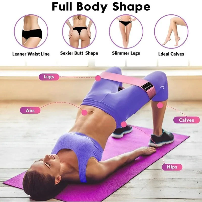 3 قطع من أربطة مقاومة قماشية ل - مراجعة Yoga Fitness Trainer وسعره